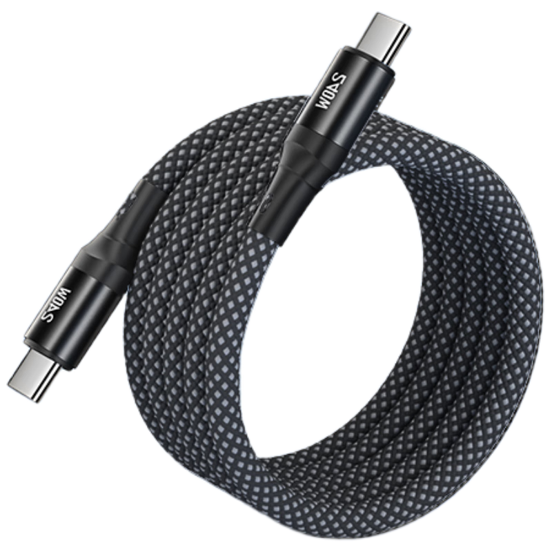 Dual-Head Type-C 6A Fast Charging Cable Compatible with Huawei 240W/120W/88W/66W, Mate70 Pro, Pura, Xiaomi 17 Smartphones and Laptops, 1.5m