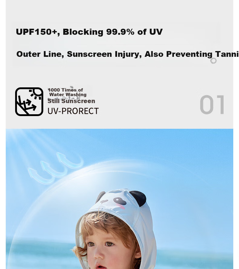 Beitaisi Children's Sun Protection Clothing, Breathable New Summer Thin Style, Baby Ice Silk Sun Protection Garment, Boys And Girls Shawl Cape 9
