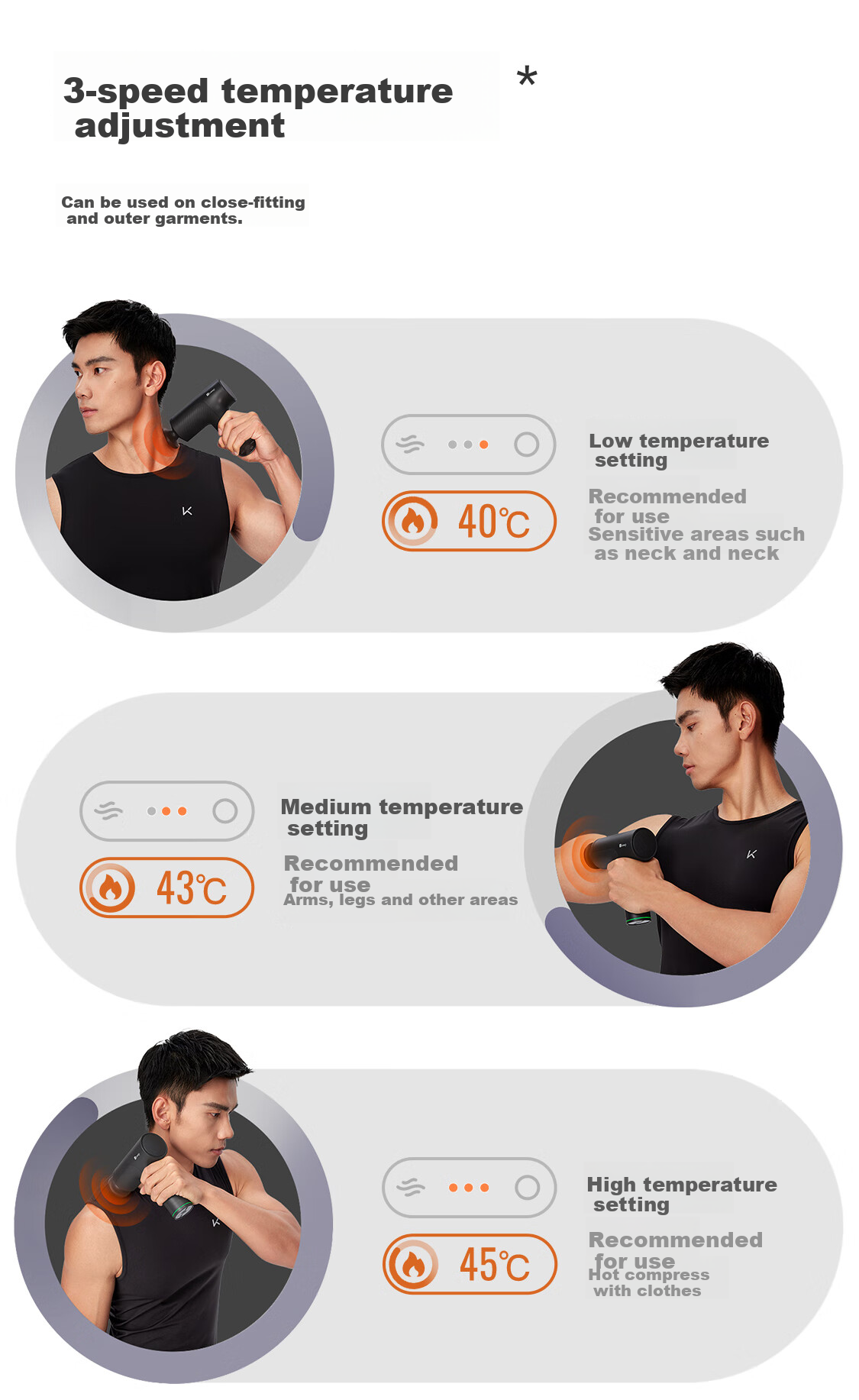 Keep Massage Gun Deep Tissue Massager Muscle Relaxation Device Gift for Men G2 Carbon Gray 6