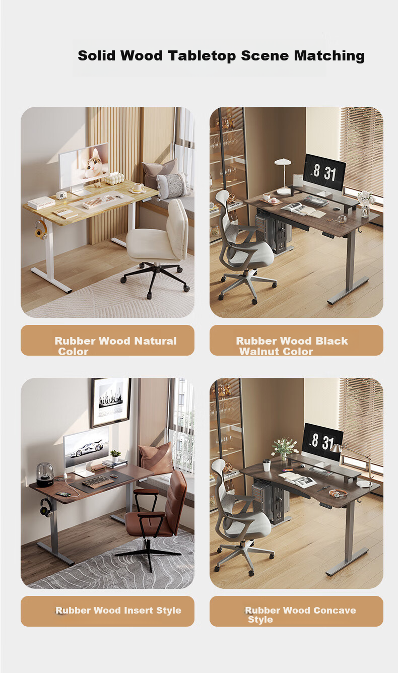Loctek Table Top M1206 Gray Wood Grain Color 02 Eco-Friendly Table Top (Table Top Only) 2