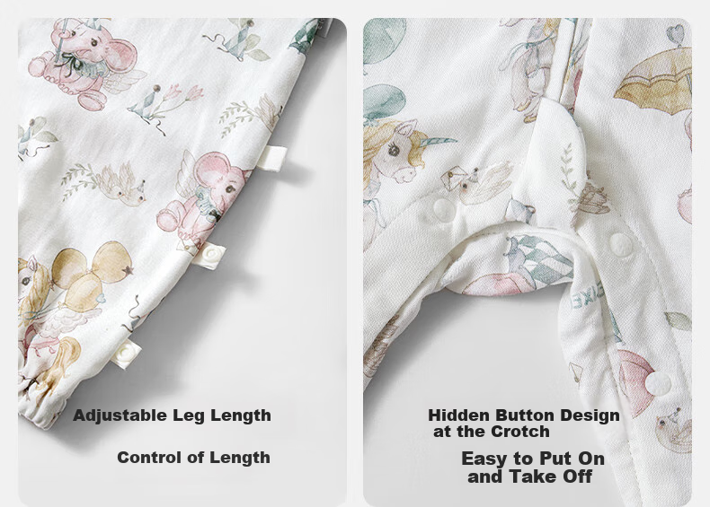 EMXEE Baby Sleeping Bag, Avocado Split-Leg Design, Anti-Startle Infant Sleeping Bag, Pajamas for Autumn And Winter, 6 Layers 17