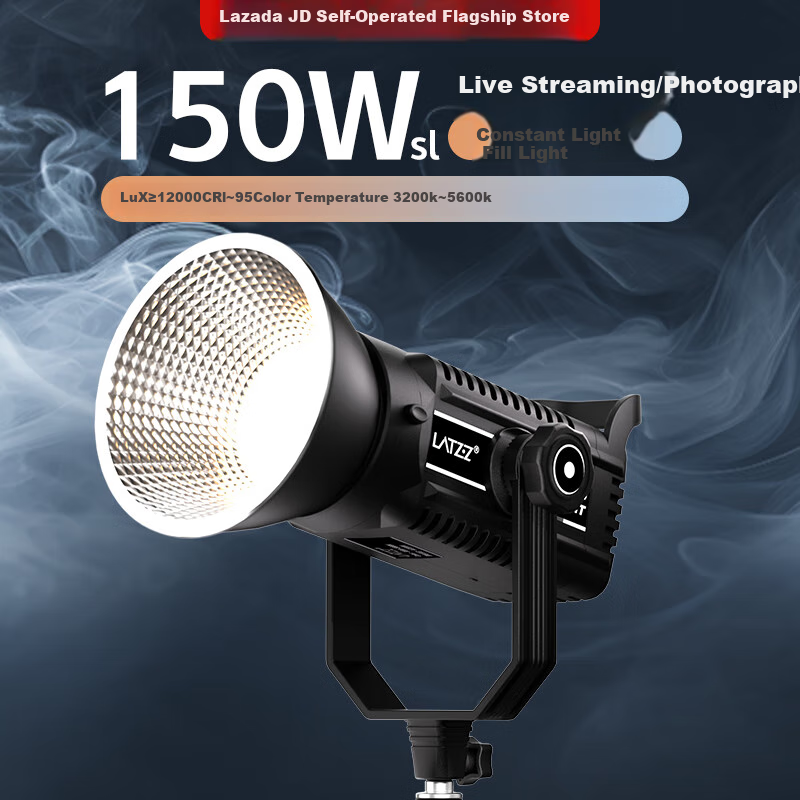 LATZZ 150Wsl Live Streaming Fill Light LED Photography Light Dual Color Temperature Professional Studio Lighting for Streamers, Beauty Soft Light for Studio Photography Video Camera Continuous Light