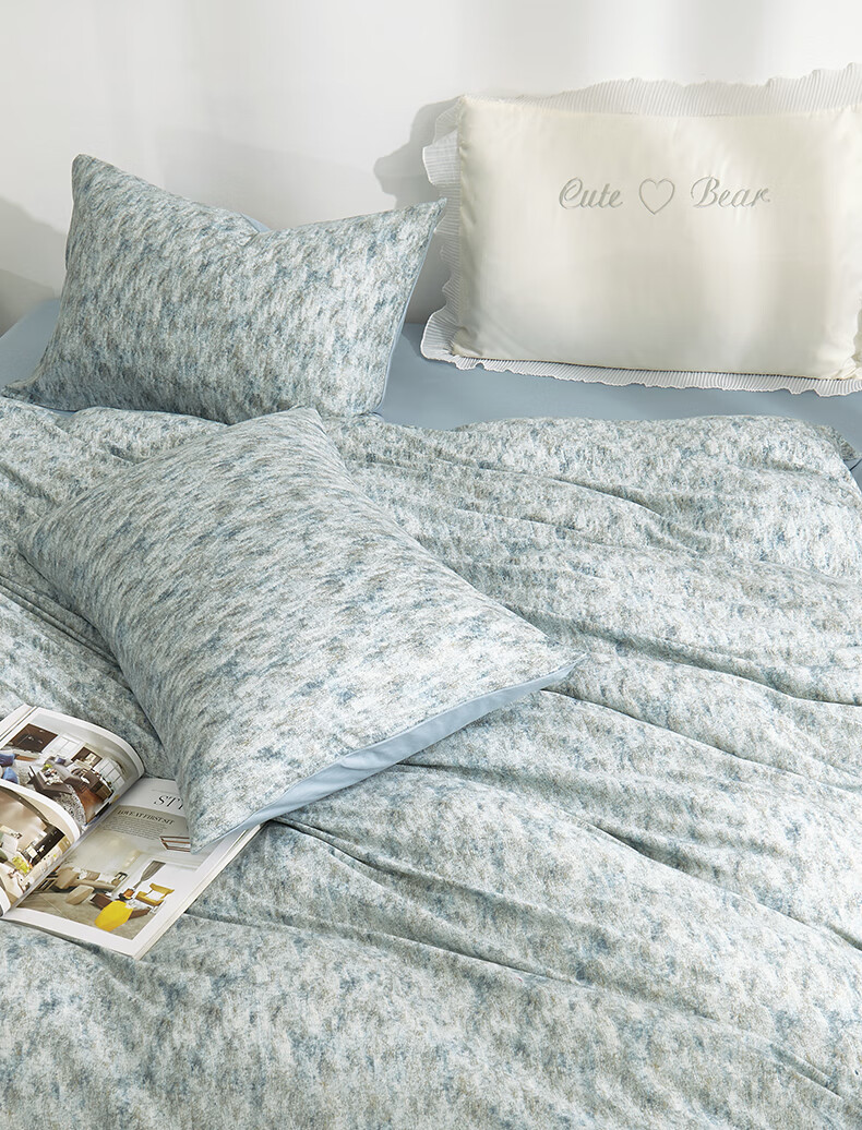Hengyuanxiang All-Cotton Four-Piece Set, Class A Knitted Nai Tei Cotton, 100% Pure Cotton Bedding Set, Mijing 2*2.3m 5