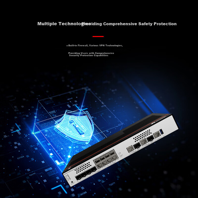 HUAWEI Kunling AR5710S-S8T2X Enterprise-Grade Gigabit Router, 2*10GE SFP+/2.5GE Combo+4*GE WAN 4*GE Combo with 250 Devices for Networking