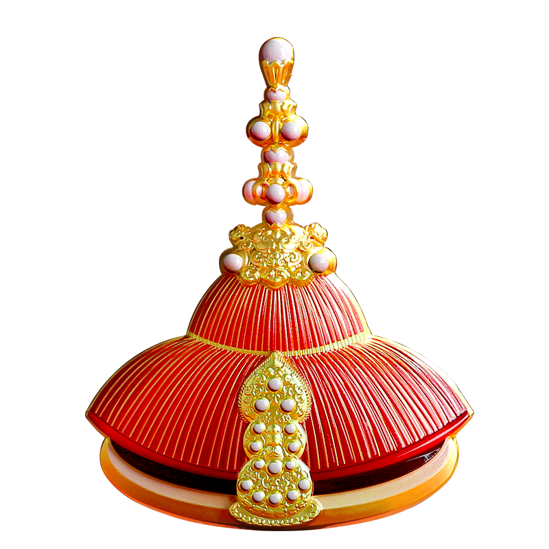 Gongli Gongwai Kangxi Dynasty Crown Refrigerator Magnet Anti-Collision Chinese Style Beijing Palace Museum Cultural Creative National Museum Gift for Friends Students Birthday Teacher's Day Souvenir