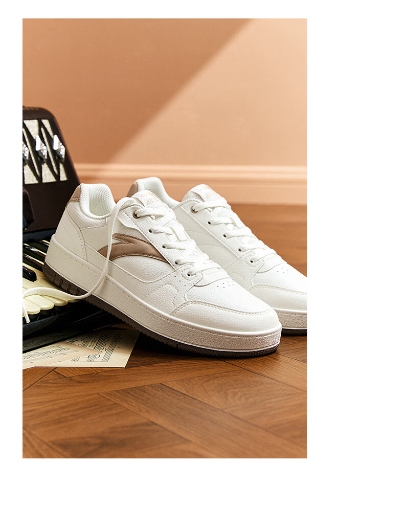 ANTA Yuan Nian 2.0 | Women's Thick-Soled Sneakers, Student White Shoes, Retro Trendy Height-Increasing Sports Shoes for Couples, Casual Shoes 12