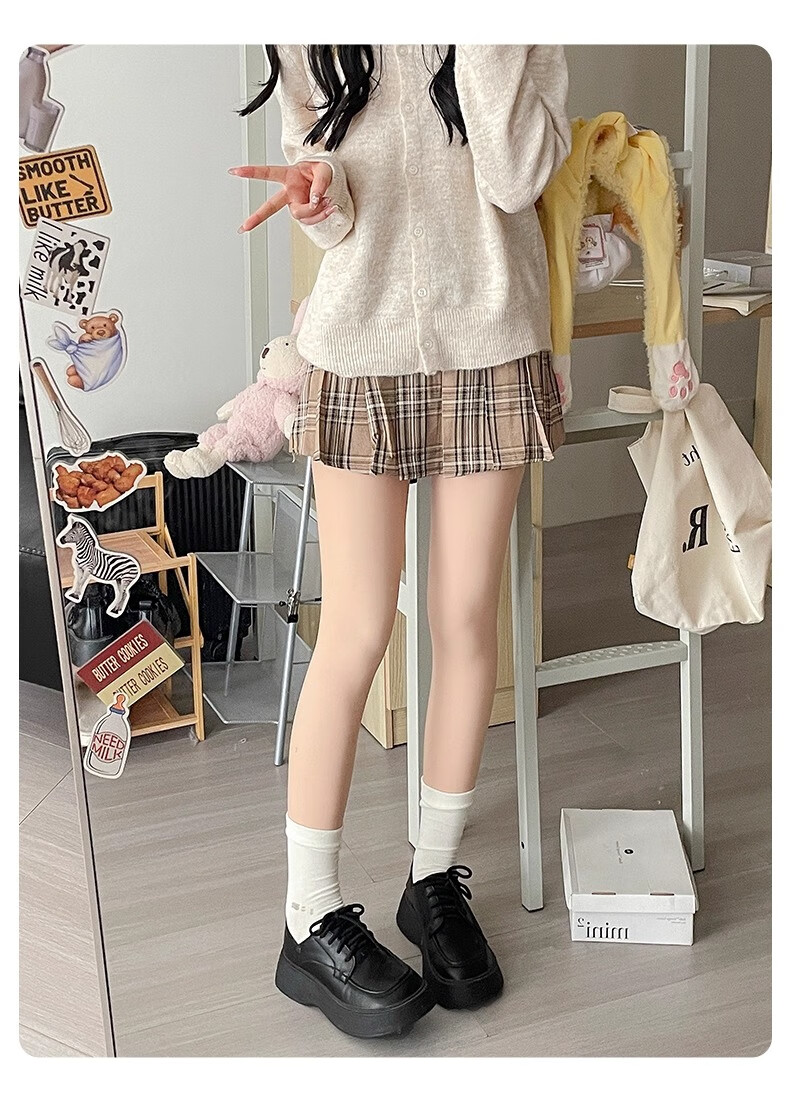 Caramella Nude Effect Thickened Fleece Lined Footed Tights for Women Autumn Winter Slimming Skin Tone Leggings 20