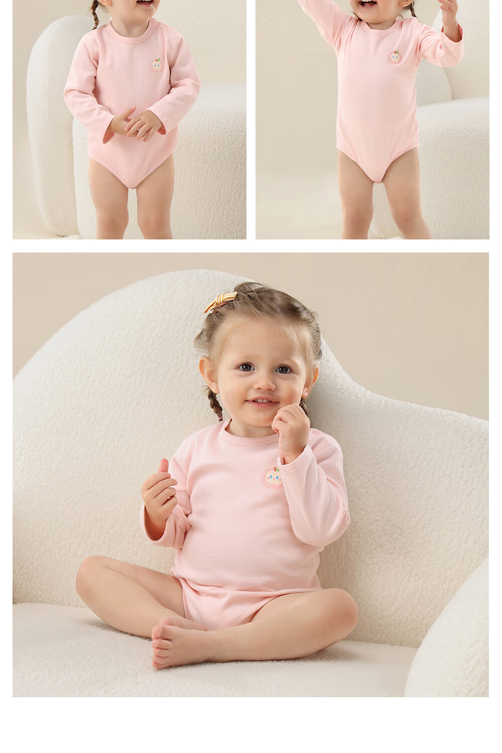 Betis Baby Clothes Skin-Friendly New Autumn Pure Cotton Infant Long Sleeve Bodysuit Warm Baby Romper Pajamas 23