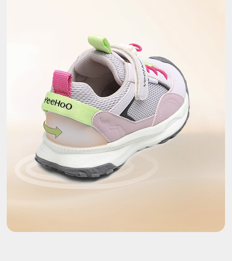 YEEHOO Kids Boys Non-Slip Soft Sole Shoes Girls Casual Shoes New Breathable Lightweight Sports Shoes for Older Children 1