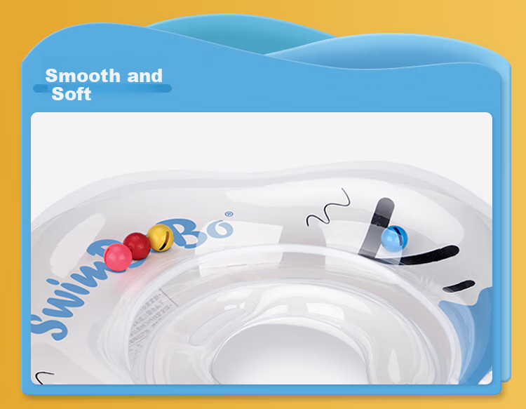 Swimbobo Infant Swim Ring with Double Air Chambers Neck Ring, 0-1 Year Old Newborn Swim Ring, Baby Bath Neck Ring K5012 Pink L 21