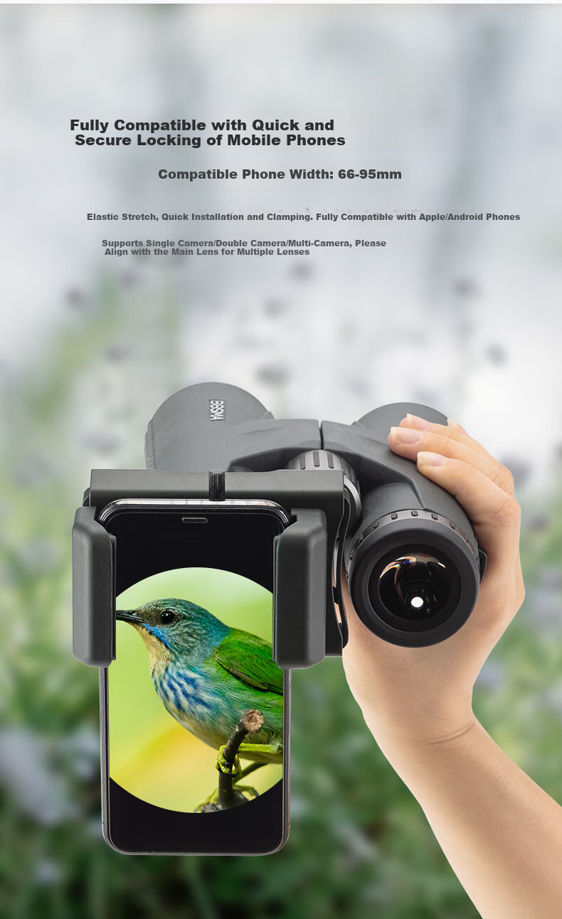 BOSMA MA6 Smartphone Camera Tripod, Telescope Monocular Binoculars, Universal Photography And Video Recording Stand for Bird Watching 9