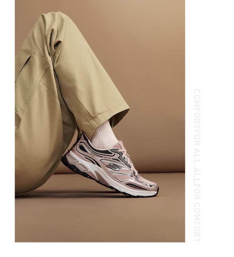 Skechers Silver Wing Women's Dad Shoes Casual Fashion Comfortable Height Increasing Sneakers 150711 34
