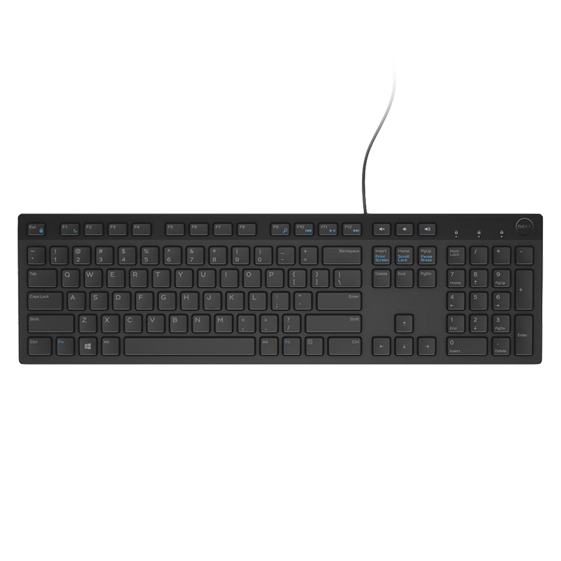 DELL KB216 Wired Keyboard, Office Keyboard, Full-Size Keyboard, USB Port, Black, 10-Piece Set
