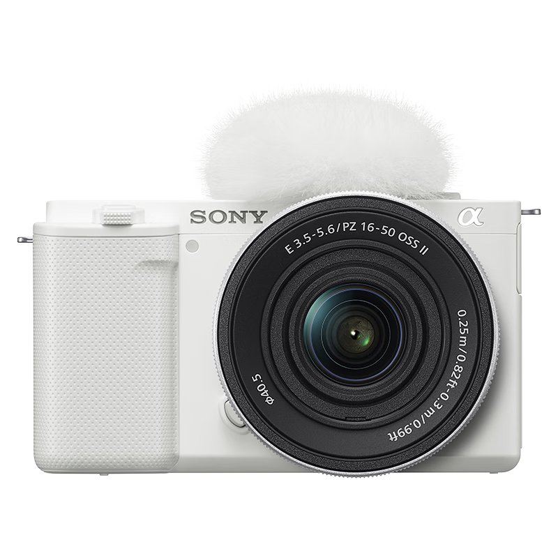 SONY ZV-E10K Upgraded Standard Lens Kit White with E PZ 16-50mm F3.5-5.6 OSS II Lens