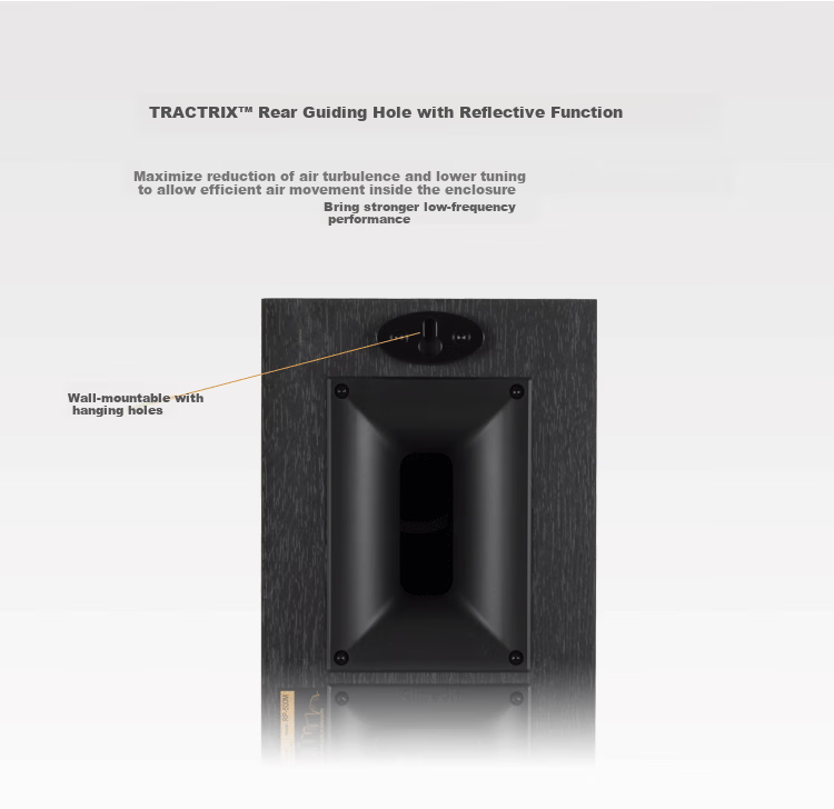 Klipsch R-50M HIFI Bookshelf Speakers, TV Sound System, High-Fidelity Passive Speakers, 2.0 Wooden Surround Speakers, Black 6