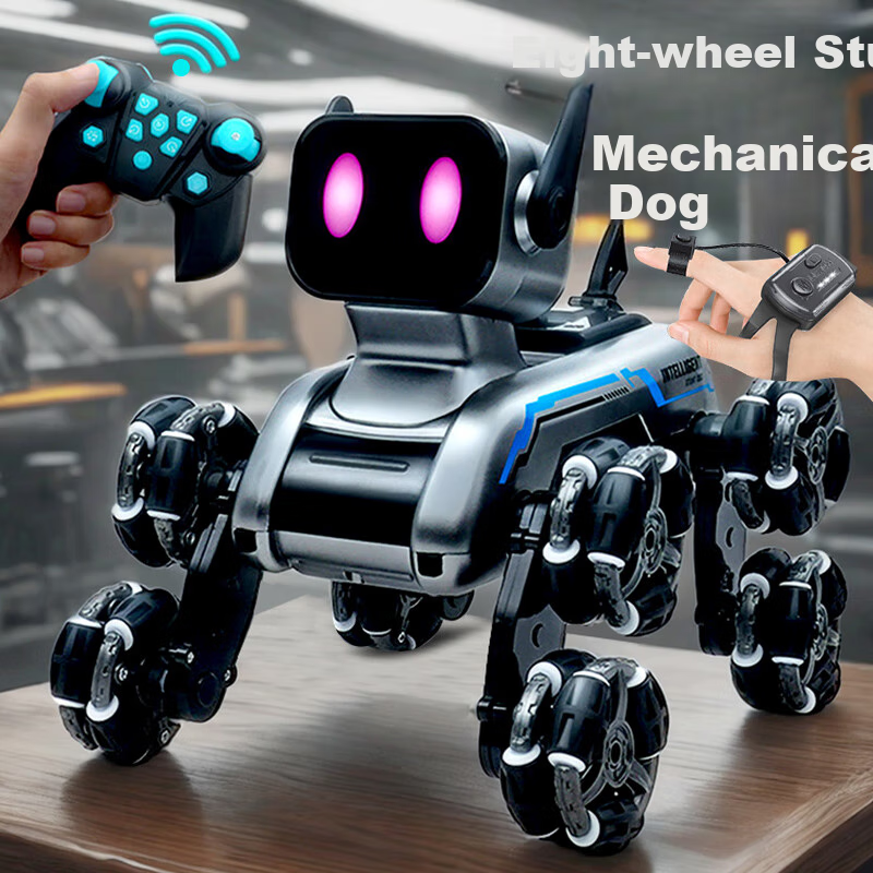 JINGDA TOYS Electric Intelligent Robot Dog, Gesture Remote Control Singing And Dancing Robot Toy, Birthday Gift for Boys And Childre
