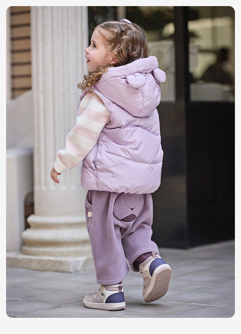 DAVE & BELLA Kids Pullover Sweater Autumn Winter Girls Baby Half Velvet Striped Long Sleeve Top 3