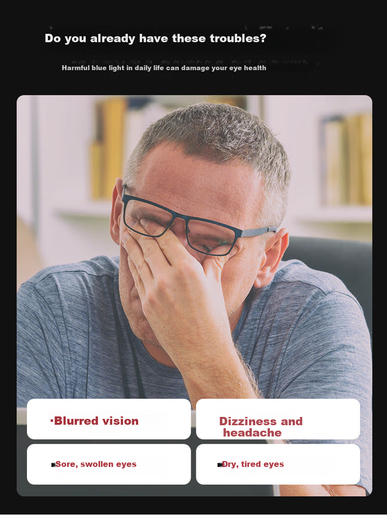 Jingbang Ultra-Light TR High-Definition Anti-Blue Light Glasses Reading Glasses for Men And Women, Genuine Universal Prescription Reading Glasses 5