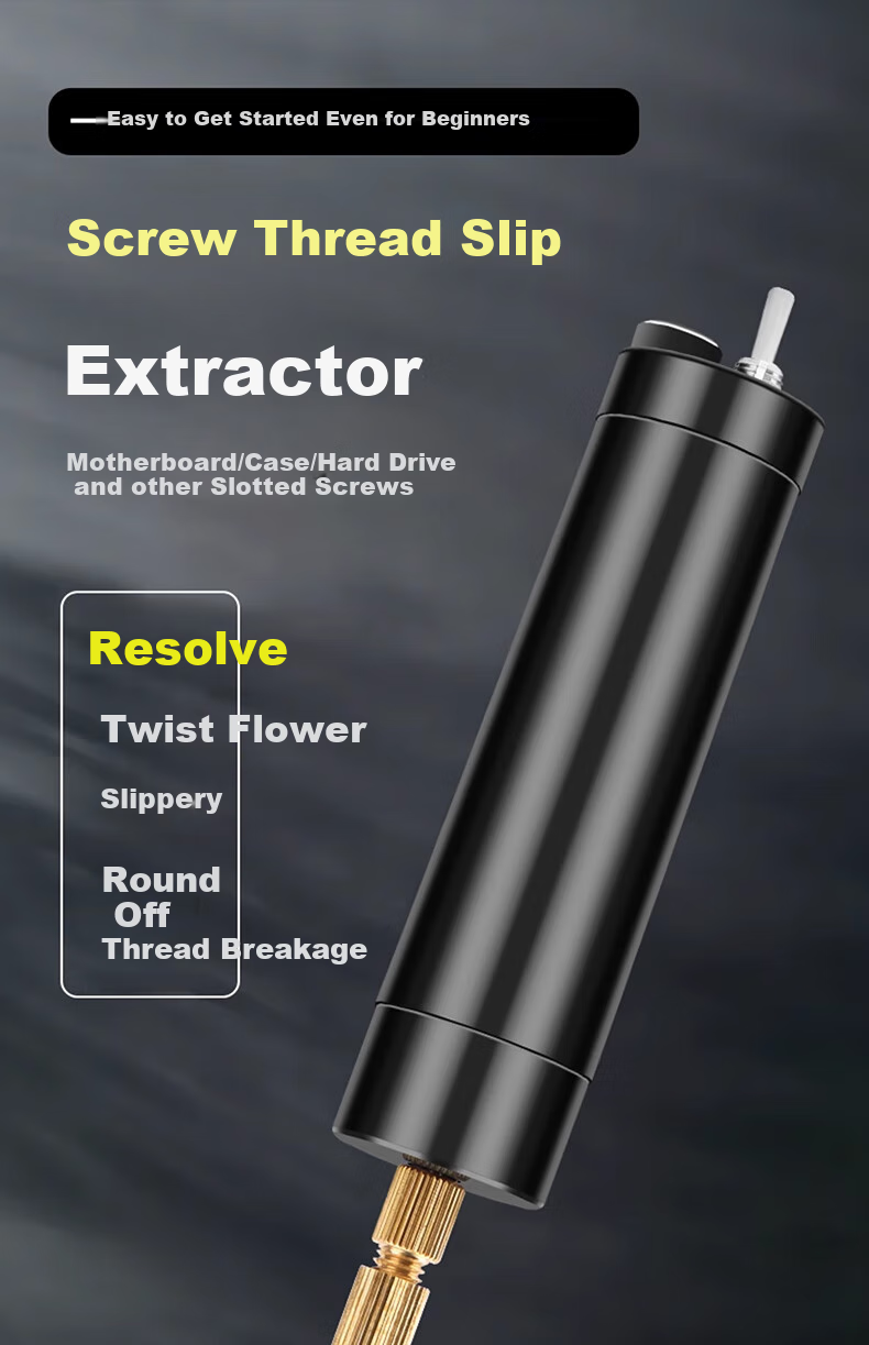 LinkStone Screw Extractor, Slipped Screw Remover, Laptop Camera Stripped Screw Extractor, Mobile Phone Screw Cutting Tool, Electric Grinder for Stripped Screws 1