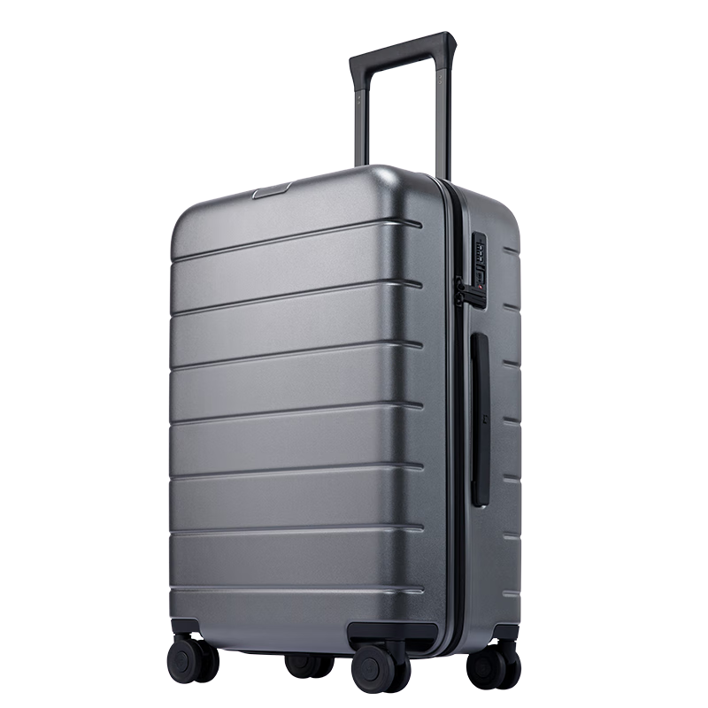 Mijia Xiaomi Luggage, 24-Inch Suitcase, Large Capacity Travel Case, Spinner Wheels, Password Lock, Leather Suitcase for Men And Women, Gray Color