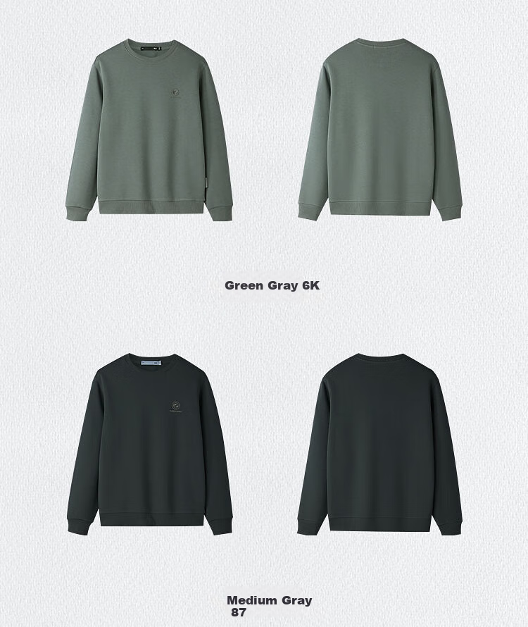 HLA Men's Autumn Sweater 25 Chinese Dragon Round Neck Far Infrared Long Sleeve Men's 15