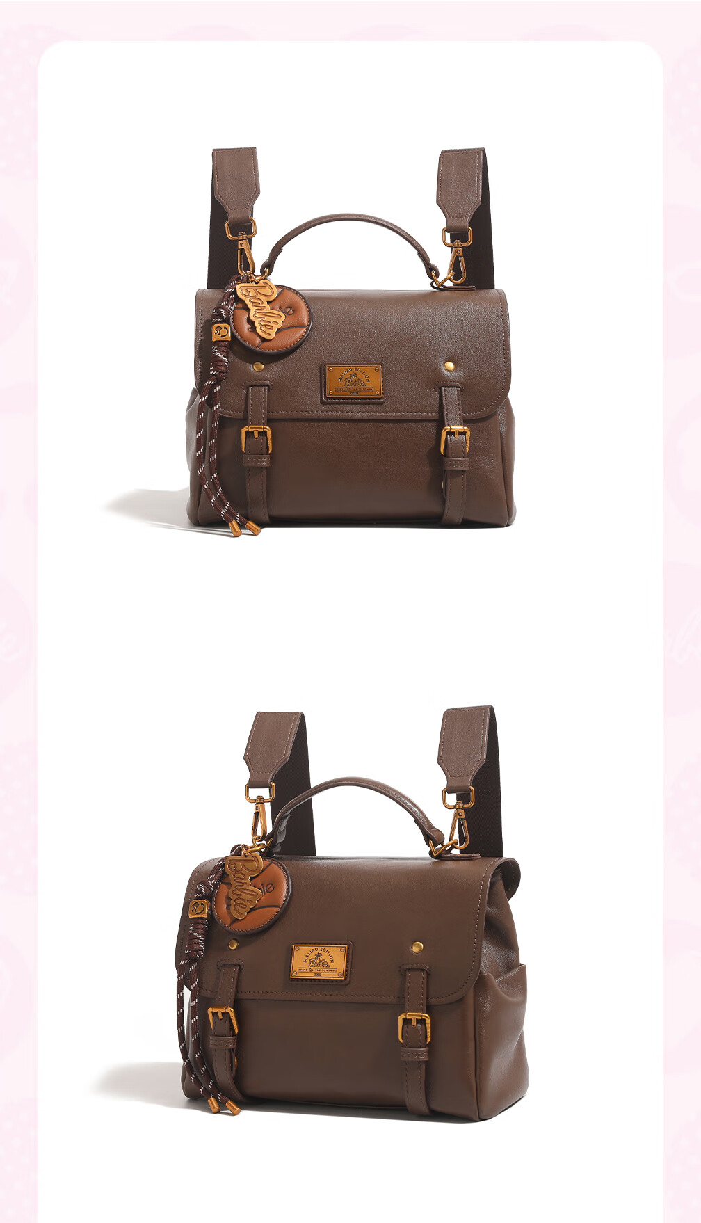 Barbie Vintage Luxury Women's Backpack Cambridge Laptop Small Backpack Birthday Gift Valentine's Day 8