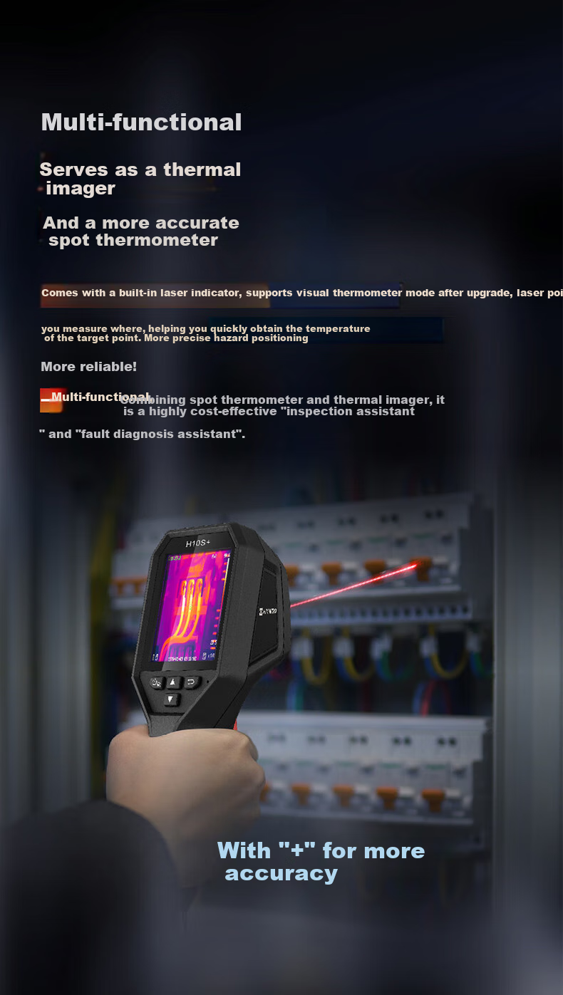 HIKMICRO Thermal Imaging Camera, High-Definition Infrared Thermal Imager, Temperature Measuring Device, Night Vision Goggles, Underfloor Heating Inspection, Water Leak Detector H10+ 5