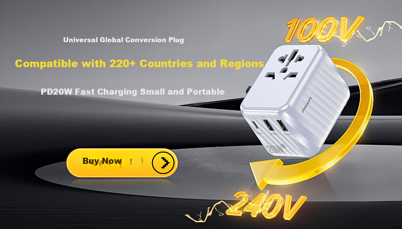 PISEN [3C] PD30W GaN Apple Charger Dual Port Typec/USB Fast Charging Adapter Compatible with IPhone 18 Pro Max/17/16/15, Huawei, Xiaomi Phones And IPad 1