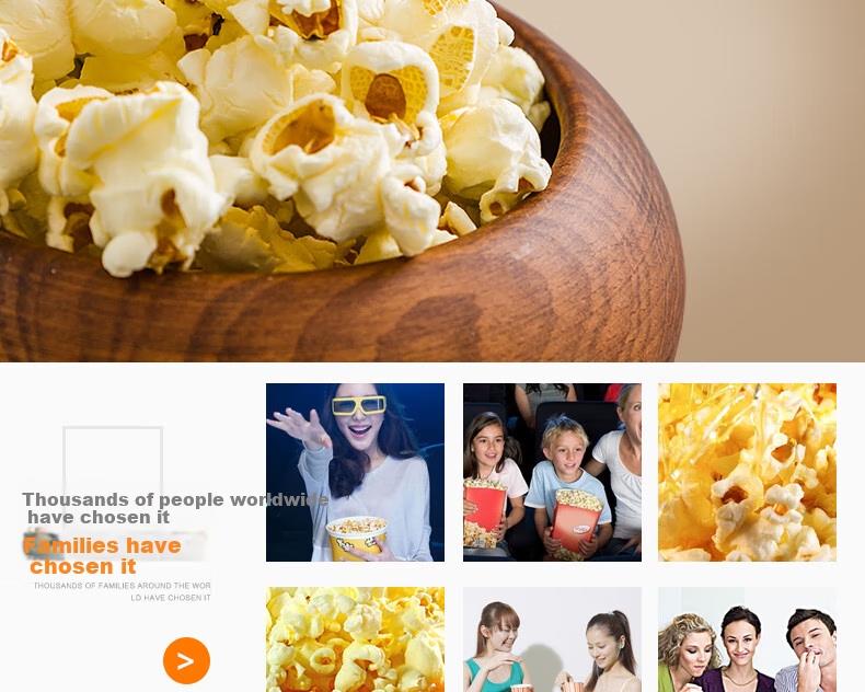 Nostdeqi Popcorn Machine New Year Gift Fully Automatic Commercial Dual-Use Popcorn Maker Spherical and Butterfly Shape Cinema Snack with Warming Function 3
