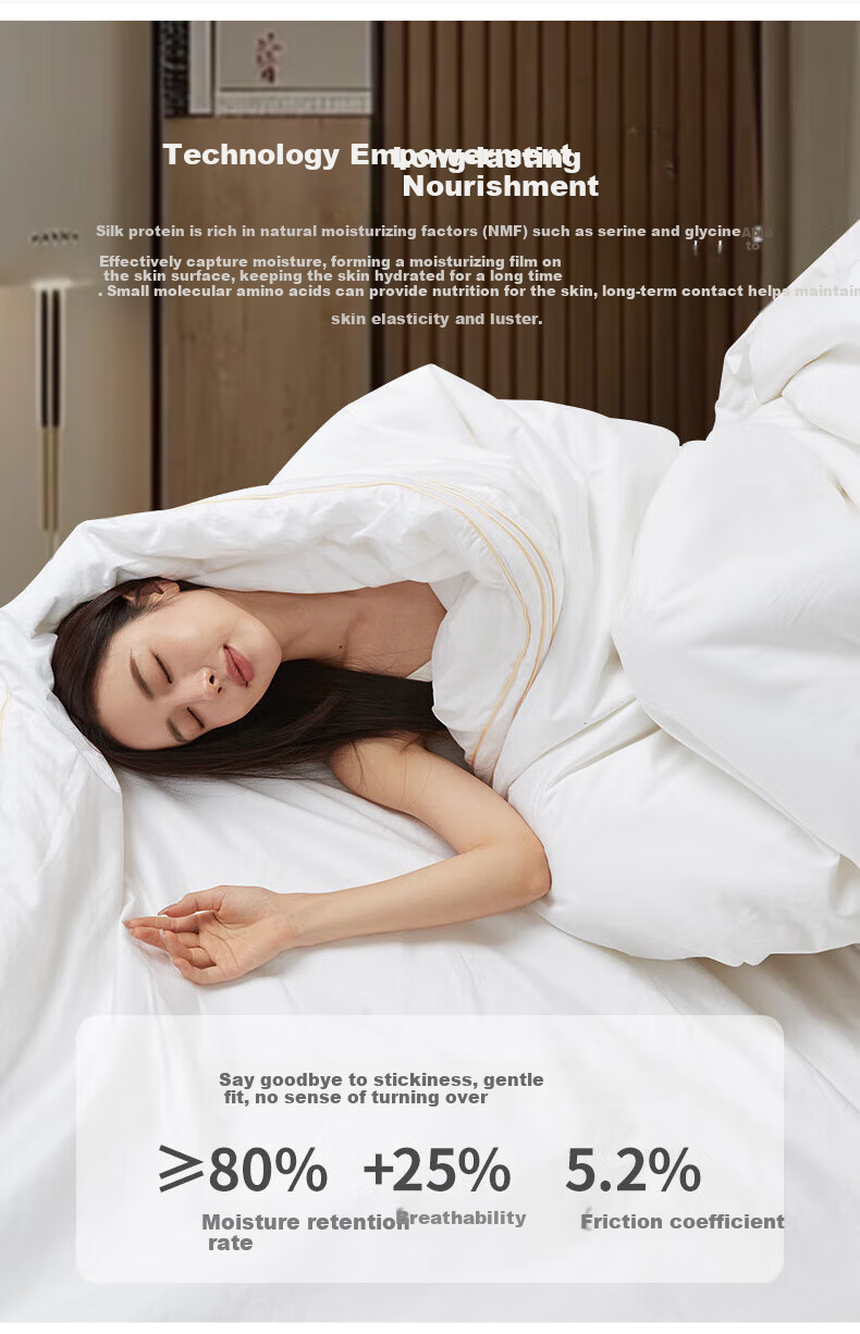 Qianhuang Bubushenglian Silk Quilt, 100% Double Cocoon Mulberry Silk, Winter Warm Comforter, Weight Approximately 6 Jin (3 Kg), 220*240cm 10