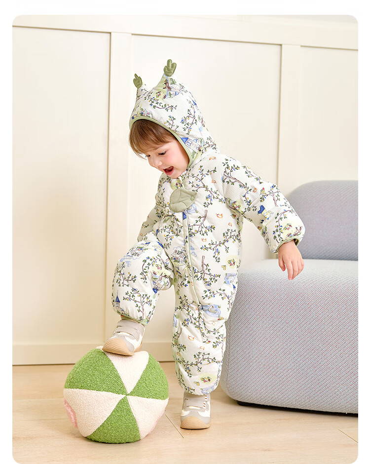 BALABALA Baby down Jacket Onesie, for Boys And Girls, Winter Wear, Warm, Cute, Artistic, Fashionable, Novel 7