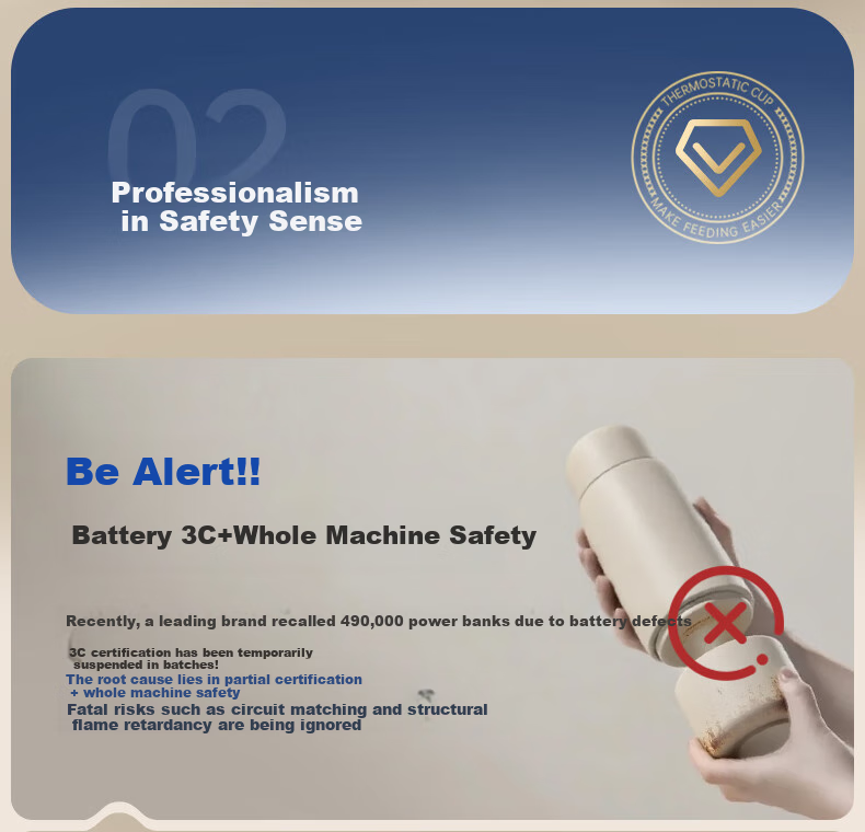 Little White Bear Thermostatic Baby Portable Thermos Milk Warmer Water Boiler Insulated Cup H2 9