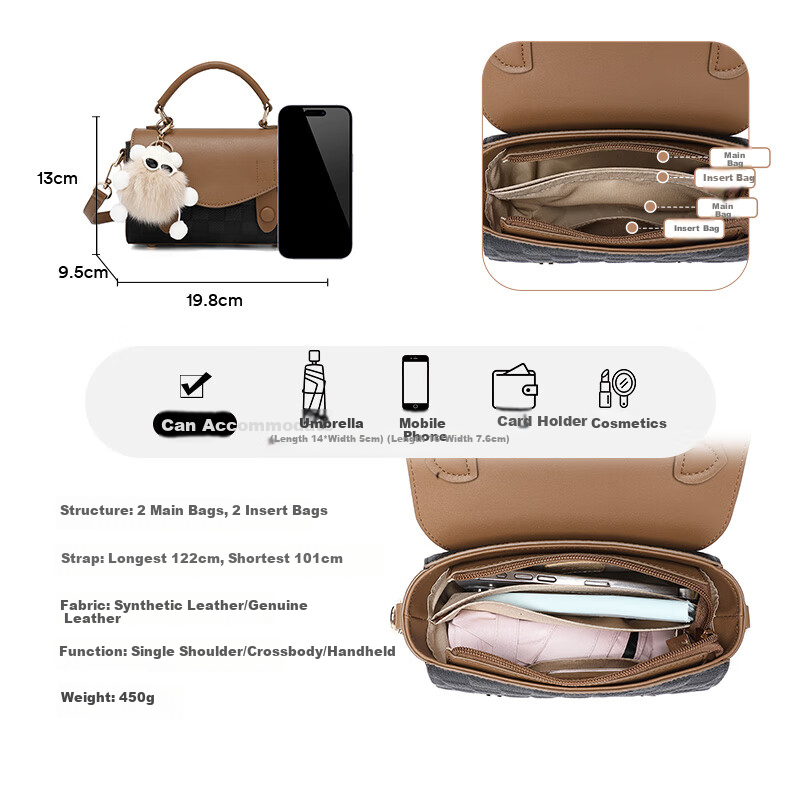 MEXICAN Leather Handbag for Women, 2026 Versatile Luxury Shoulder Bag Crossbody Bag, Valentine's Day Gift for Wife Or Girlfriend