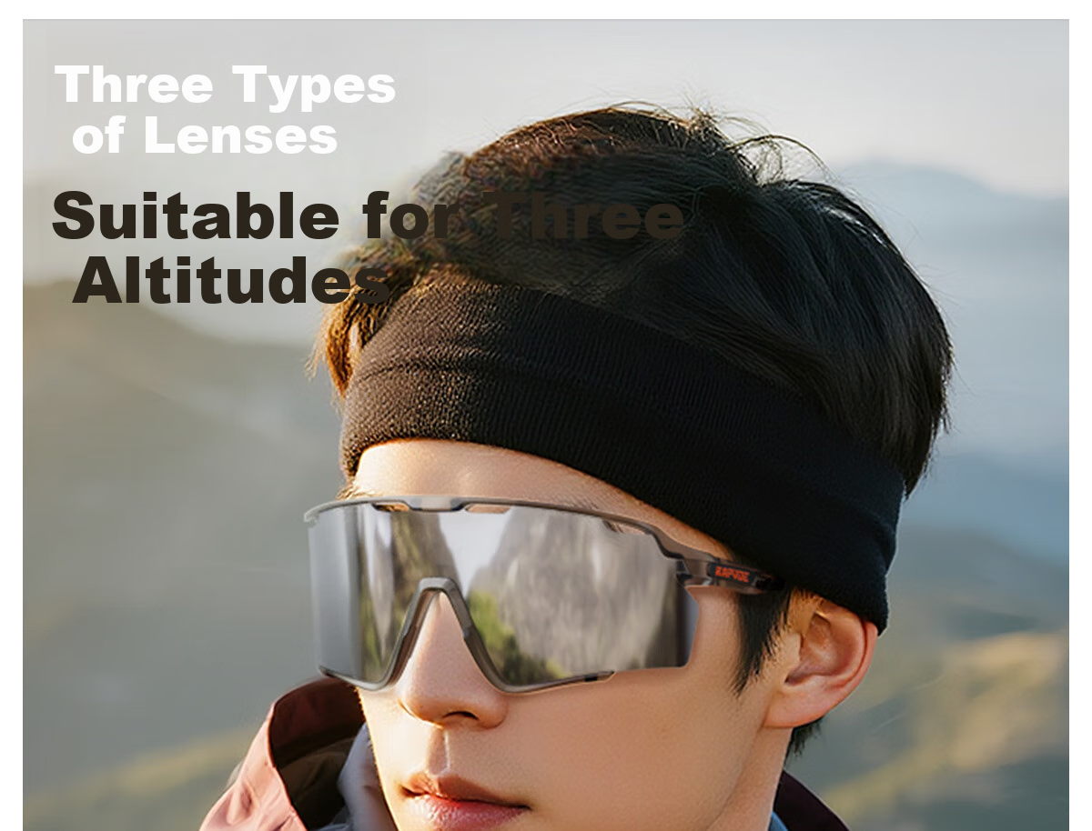 KAPVOE Colorful Hiking And Mountaineering Glasses, Snow-Climbing Polarized Windproof Sand-Proof UV Protection Goggles 1