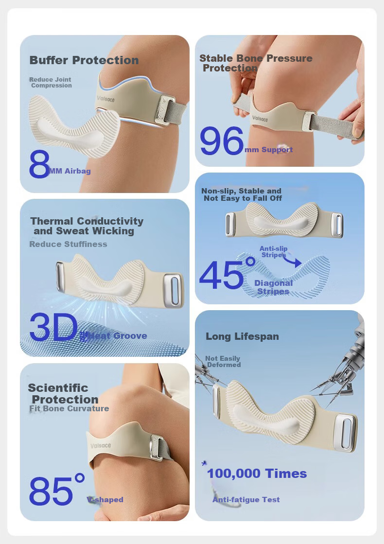 Valsace Patellar Strap Knee Brace, Professional-Grade, for Men And Women, Knee Joint Protector, Patella Fixation Band, for Running in Autumn And Winter 5