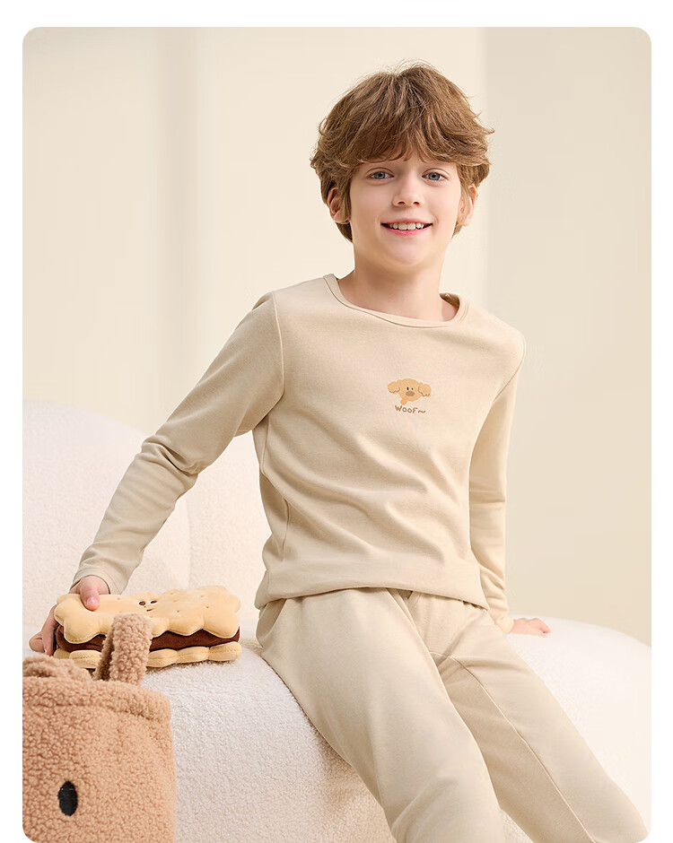 Balabala Girls' Underwear Set 2-Piece Children's Autumn Winter 2025 Antibacterial Cotton Pajamas 13