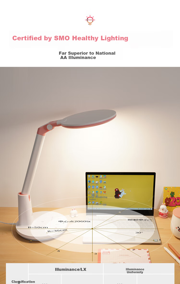NVC Eye Protection Children's Reading Home Full Spectrum Eye Protection Student Study Work Desk Reading Writing Seating Sensor Desk Lamp 4