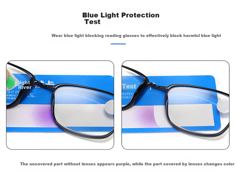 DRATRA Anti-Blue Light Reading Glasses, Multi-Focal Progressive Presbyopic Glasses, Unisex Design, Suitable for Both Distance And Near Vision, Stylish Classic Ultra-Light 5
