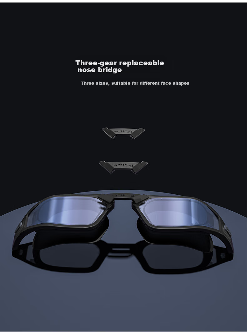 WATERTIME / Shuichuan Anti-Fog Swimming Goggles for Men And Women, High-Definition Coated Swim Cap, Swimming Glasses And Swim Cap Set 8