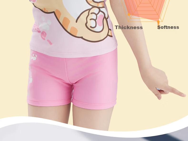 Li-Ning Children's Swimsuit, Girls' Two-Piece Set, Comfortable And Breathable, for Beach, Hot Springs, And Swimming 10