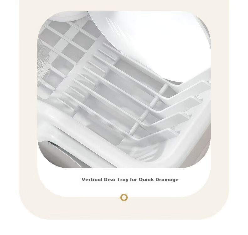Jingyan Bowl And Plate Storage Rack, Kitchen Fruit And Vegetable Draining Basket, Chopstick Organizer Box, Chopstick Holder, Large Capacity White Plastic 10