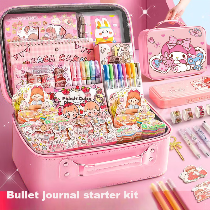 Beimuxing Children's Guka Planner Notebook Gift Set, Girls' Toys for Ages 6-10, Birthday Gifts for Girls, Planner Stickers