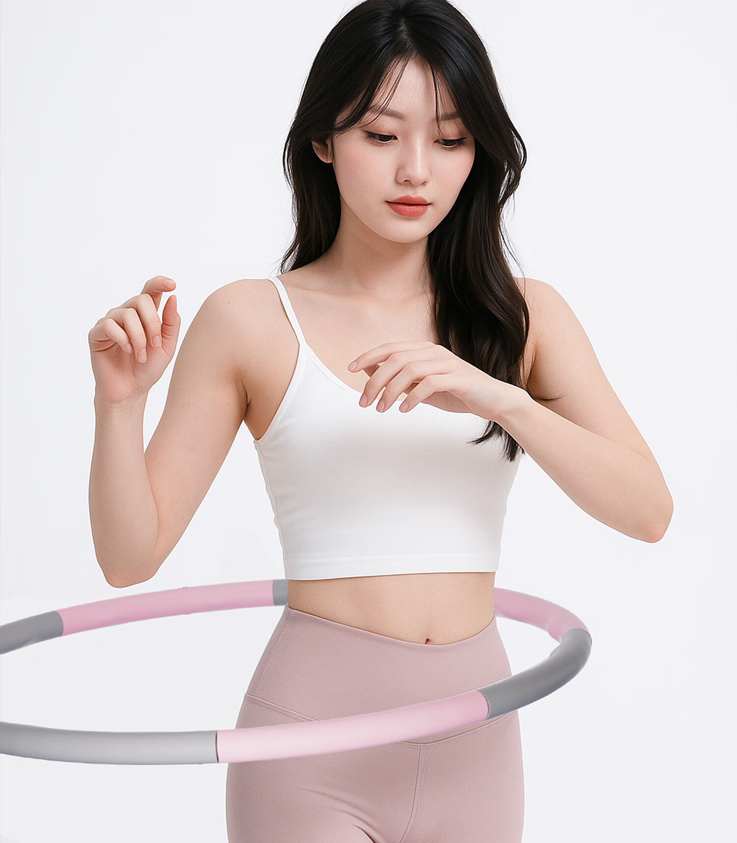 Mdikawe Detachable Soft Hula Hoop Weight Loss Slimming Silent Fitness Hoop for Adults Men and Women 13