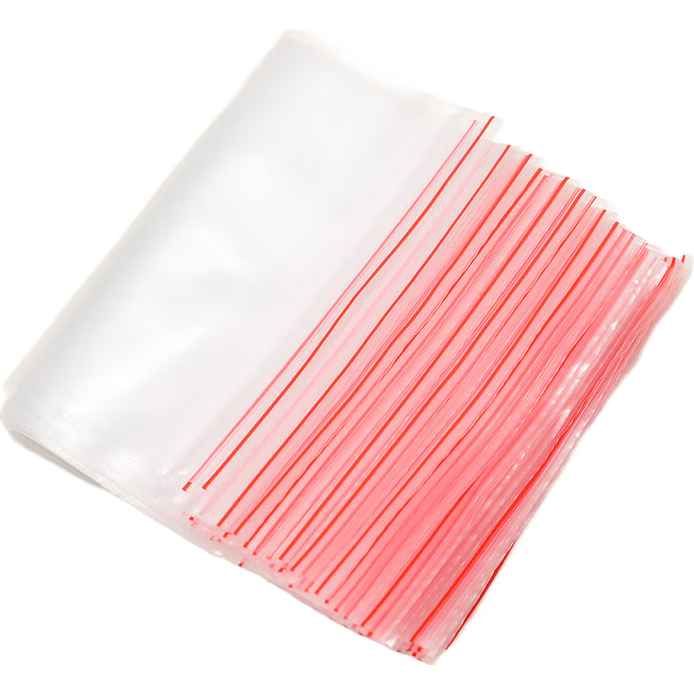 Jinghuisichuang Self-Sealing Bags, No. 6 Food Packaging PE Sealing Bags, Transparent Airtight Bags, Resealable Bags, Fresh-Keeping Packaging Bags, 200 Pieces