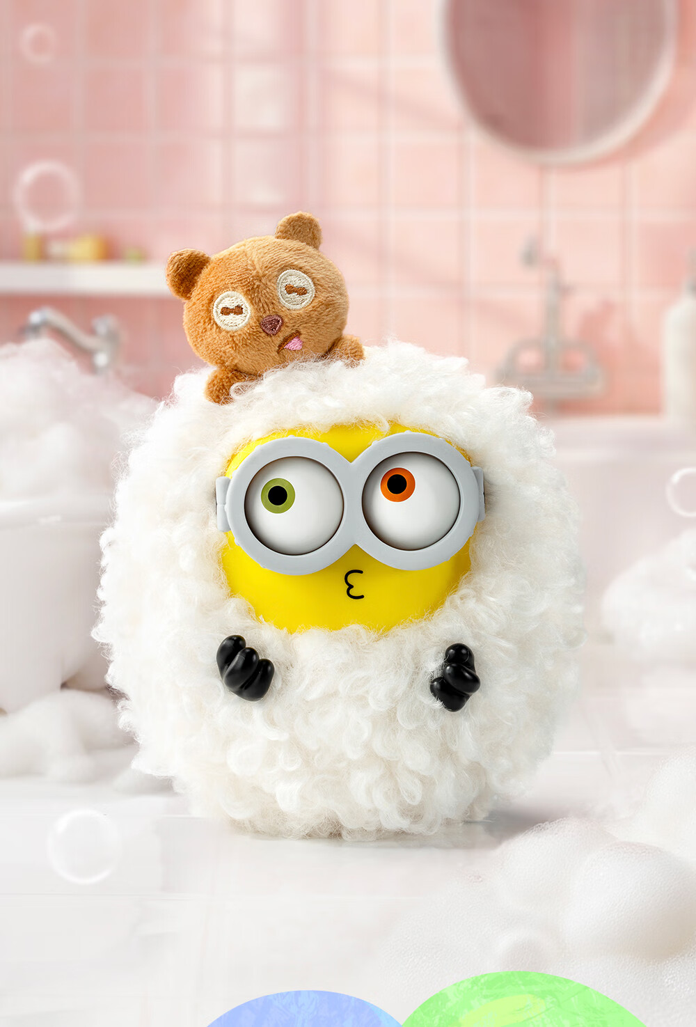 52TOYS Bob-Tim Minions Friends Together Vinyl Plush Keychain Blind Box Single Goddess Gift 6