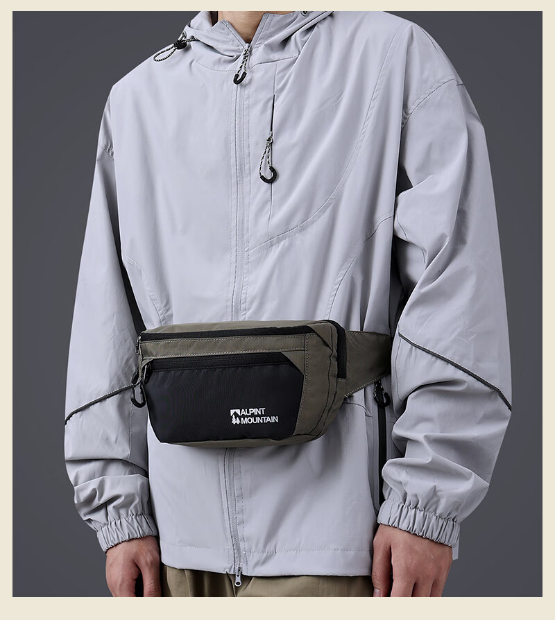 ALPINT MOUNTAIN Elmont Waist Bag Chest Bag Casual Outdoor Crossbody Bag Multifunctional Large Capacity Lightweight Sports Cycling Tactical Bag 21