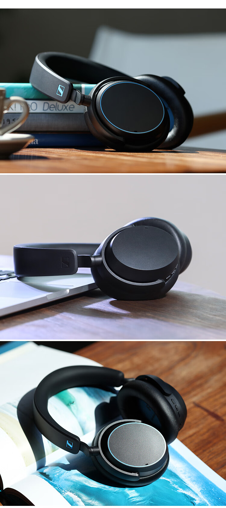 Sennheiser ACCENTUM Wireless Bluetooth Headphones, Over-Ear Noise-Cancelling Music Earphones, Black [Official Flip-Up Headphones] 5