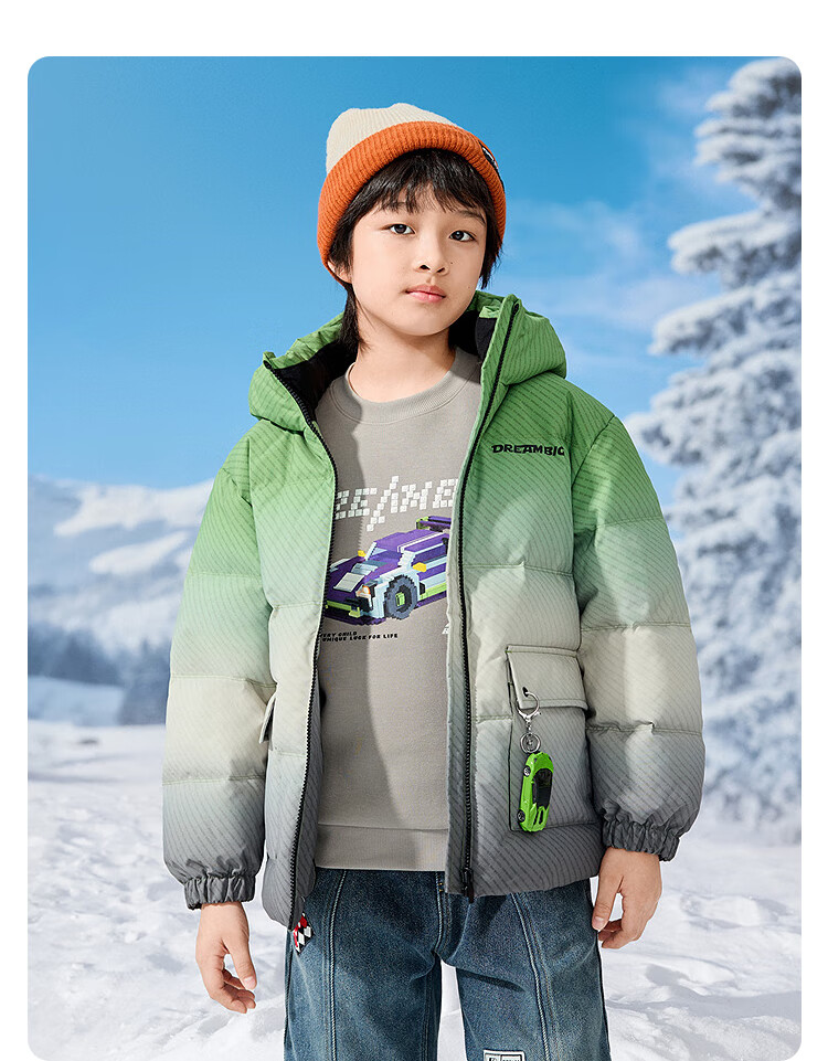 Balabala Kids Toy Down Jacket Boys Hooded Children's Clothing 2025 Winter Protective [Mall Same Style] 202425107101 2