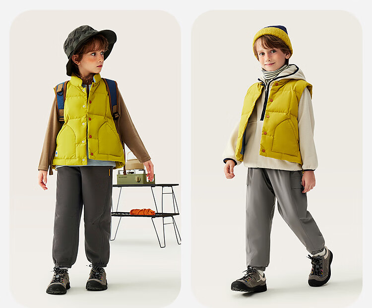 Minibala Kids Unisex Down Vest Waterproof Windproof Thermal Belly Protection Winter 2025 4