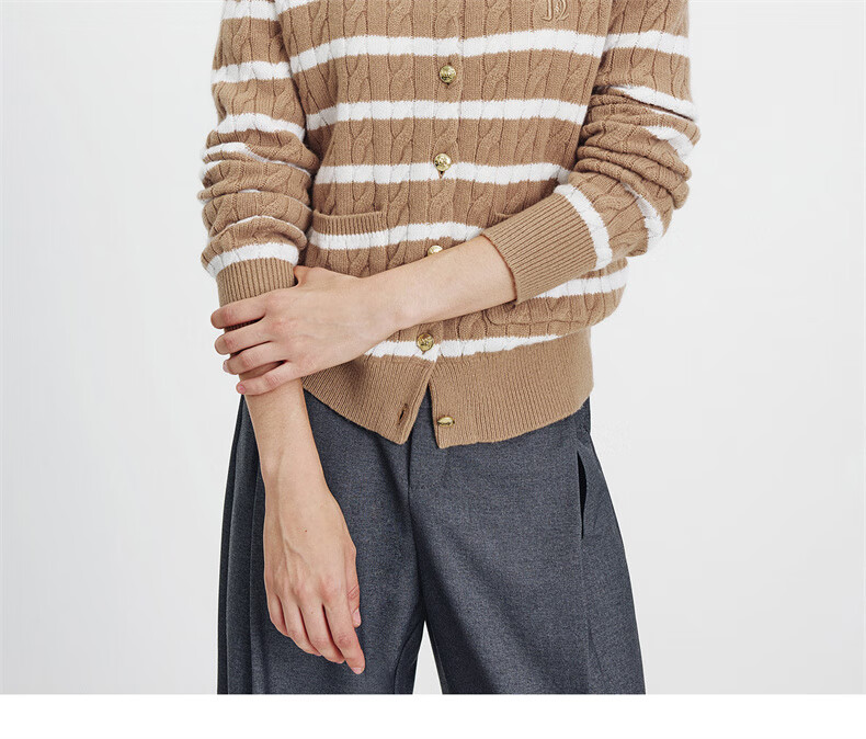 Navikail [Celebrity Style] Italy Small Sailboat Women's 25 New Full Wool Knit Cardigan Jacket 2334095501 27